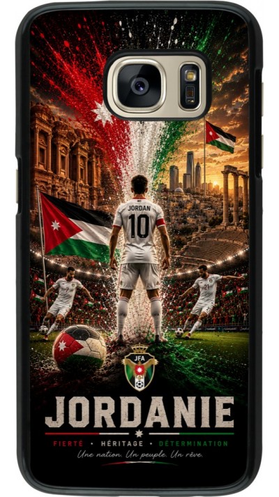 Samsung Galaxy S7 Case Hülle - Fussball Jordanien splash 2026