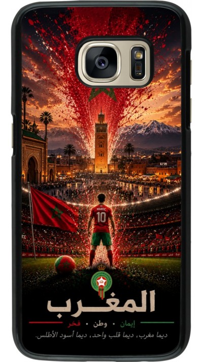 Samsung Galaxy S7 Case Hülle - Fussball Marokko splash 2026