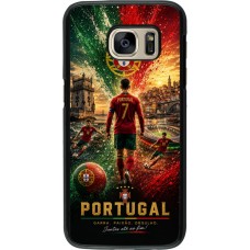 Samsung Galaxy S7 Case Hülle - Fussball Portugal splash 2026