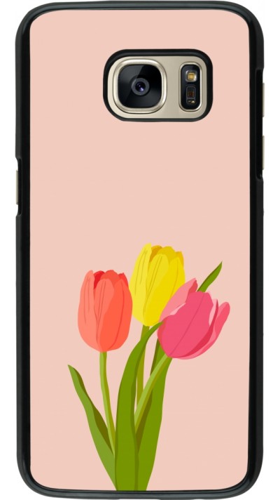 Samsung Galaxy S7 Case Hülle - Spring 23 tulip trio
