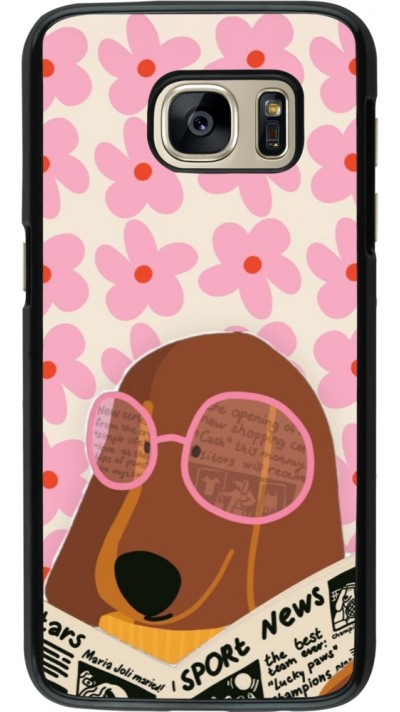 Coque Samsung Galaxy S7 - Dog with newspaper Spring 2026