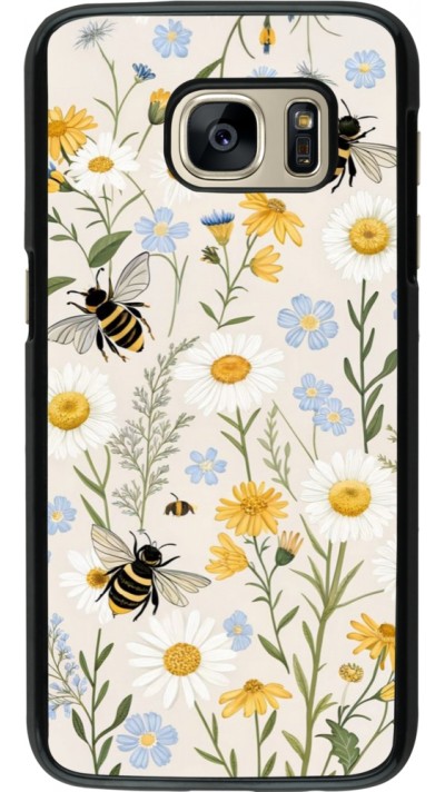 Coque Samsung Galaxy S7 - Pattern bees Spring 2026