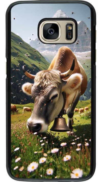Coque Samsung Galaxy S7 - Vache montagne Valais Coque Samsung Galaxy S7 - Vache montagne Valais