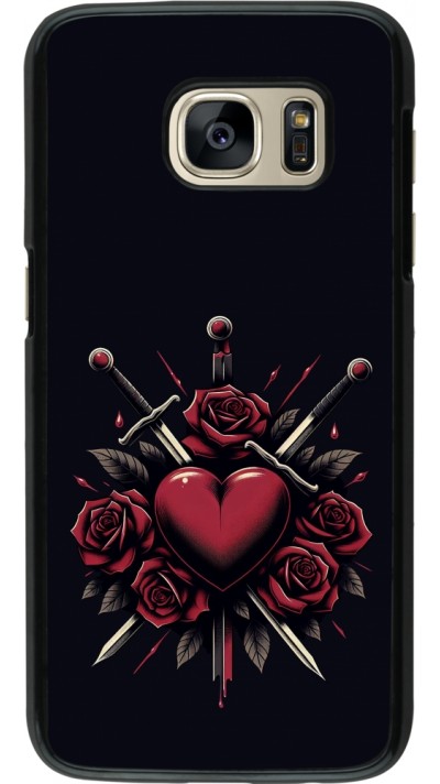 Samsung Galaxy S7 Case Hülle - Valentine 2024 gothic love