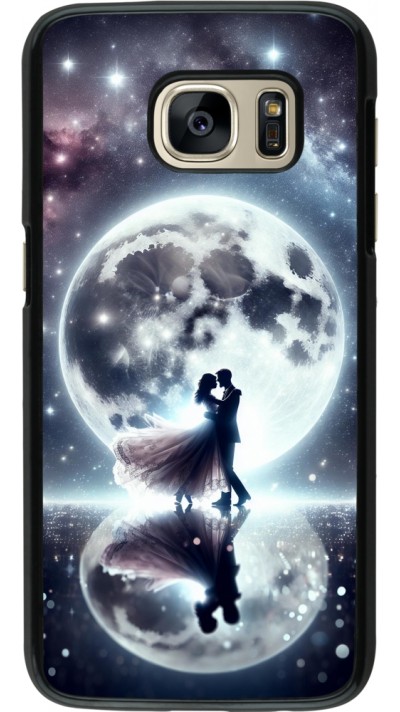 Samsung Galaxy S7 Case Hülle - Valentin 2024 Liebe unter dem Mond