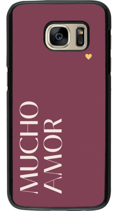 Samsung Galaxy S7 Case Hülle - Valentine 2024 mucho amor rosado