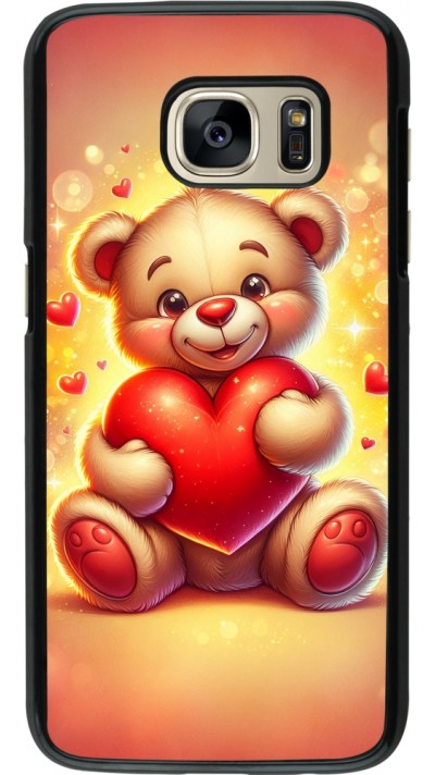 Samsung Galaxy S7 Case Hülle - Valentin 2024 Teddy Liebe