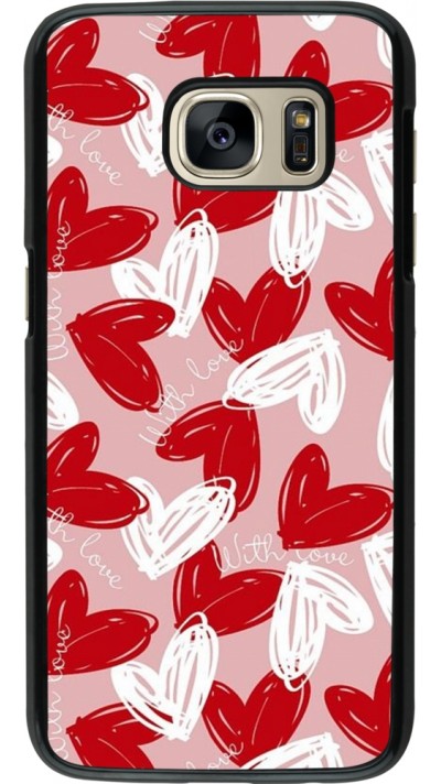 Samsung Galaxy S7 Case Hülle - Valentine 2024 with love heart