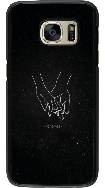 Samsung Galaxy S7 Case Hülle - Valentine 2023 hands forever