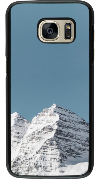 Samsung Galaxy S7 Case Hülle - Winter 22 blue sky mountain
