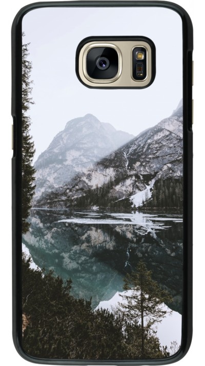 Samsung Galaxy S7 Case Hülle - Winter 22 snowy mountain and lake