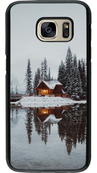 Samsung Galaxy S7 Case Hülle - Winter 25 Winter house forest afternoon