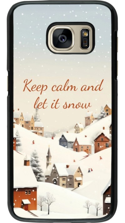Samsung Galaxy S7 Case Hülle - Winter 25 Winter Keep calm and let it snow