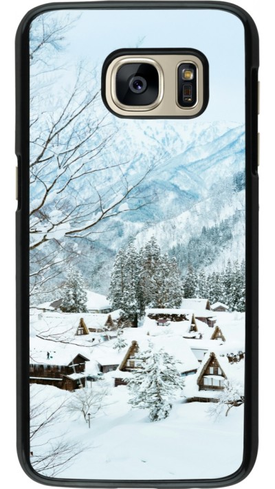 Samsung Galaxy S7 Case Hülle - Winter 25 Winter snowy landscape