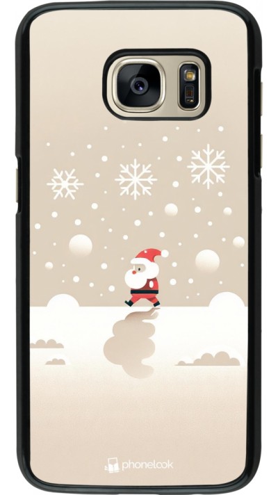 Samsung Galaxy S7 Case Hülle - Weihnachten 2023 Minimalistischer Weihnachtsmann