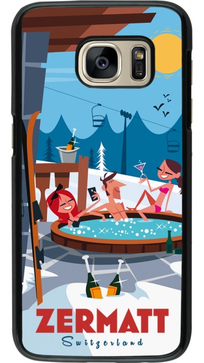 Samsung Galaxy S7 Case Hülle - Zermatt Mountain Jacuzzi