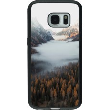Samsung Galaxy S7 Case Hülle - Silikon schwarz Autumn 22 forest lanscape