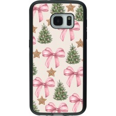 Coque Samsung Galaxy S7 - Silicone rigide noir Christmas 25 Vintage Ribbons