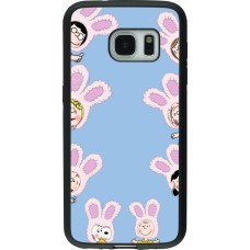 Samsung Galaxy S7 Case Hülle - Silikon schwarz Easter 2026 Snoopy