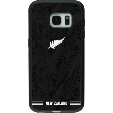 Samsung Galaxy S7 Case Hülle - Silikon schwarz Neuseeland 2026 personalisierbares Fussballtrikot