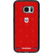 Samsung Galaxy S7 Case Hülle - Silikon schwarz Panama 2026 personalisierbares Fussballtrikot