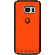 Samsung Galaxy S7 Case Hülle - Silikon schwarz Niederlande 2026 personalisierbares Fussballtrikot