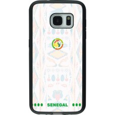 Samsung Galaxy S7 Case Hülle - Silikon schwarz Senegal 2026 personalisierbares Fussballtrikot