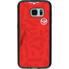 Samsung Galaxy S7 Case Hülle - Silikon schwarz Tunesien 2022 personalisierbares Fussballtrikot