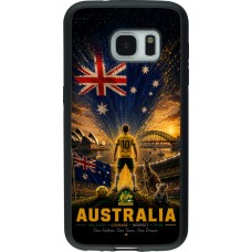 Samsung Galaxy S7 Case Hülle - Silikon schwarz Fussball Australien splash 2026