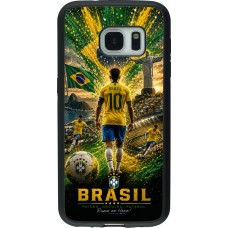 Samsung Galaxy S7 Case Hülle - Silikon schwarz Fussball Brasilien splash 2026