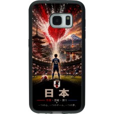 Samsung Galaxy S7 Case Hülle - Silikon schwarz Fussball Japan splash 2026