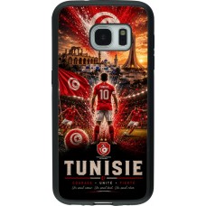 Samsung Galaxy S7 Case Hülle - Silikon schwarz Fussball Tunesien splash 2026