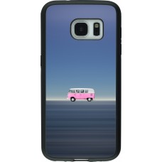 Samsung Galaxy S7 Case Hülle - Silikon schwarz Spring 23 pink bus