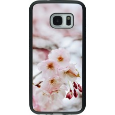 Samsung Galaxy S7 Case Hülle - Silikon schwarz Cherry tree Spring 2026