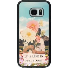 Samsung Galaxy S7 Case Hülle - Silikon schwarz Live life in full moon Spring 2026