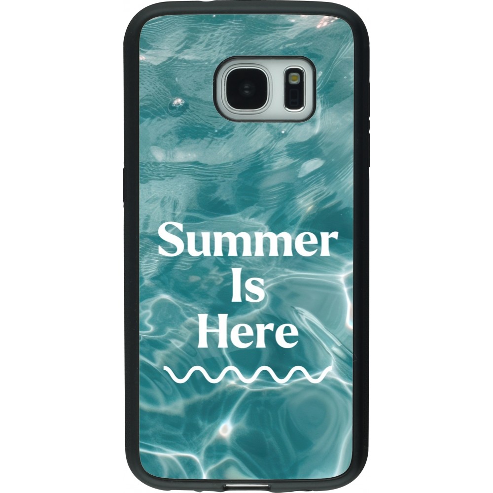 Samsung Galaxy S7 Case Hülle - Silikon schwarz Summer 2025 Summer is here