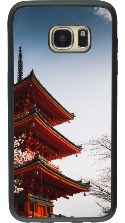 Samsung Galaxy S7 edge Case Hülle - Silikon schwarz Spring 23 Japan