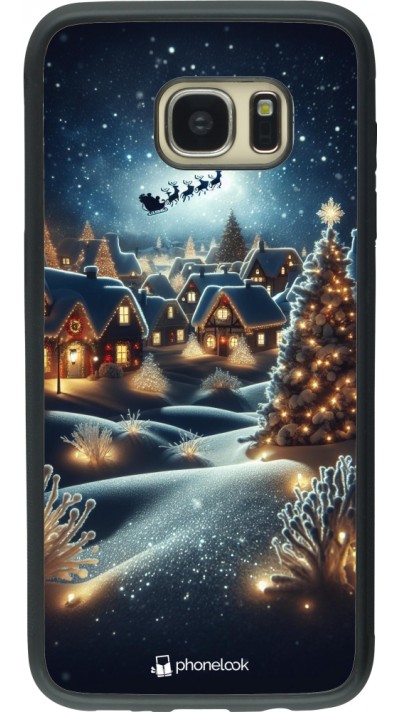 Samsung Galaxy S7 edge Case Hülle - Silikon schwarz Weihnachten 2023 Weihnachten steht vor der Tür