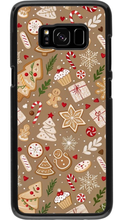 Samsung Galaxy S8 Case Hülle - Christmas 25 Pattern Ginger Cookie