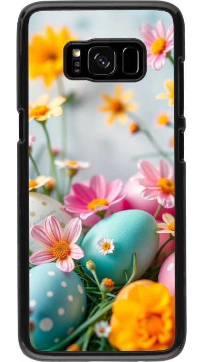 Samsung Galaxy S8 Case Hülle - Easter 2026 Eggs with flowers
