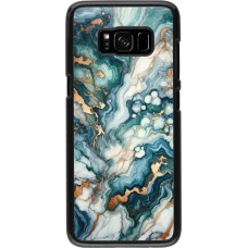 Samsung Galaxy S8 Case Hülle - Grüner Blauer Goldener Marmor