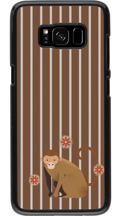 Samsung Galaxy S8 Case Hülle - Monkey with stripes Samsung Galaxy S8 Case Hülle - Monkey with stripes