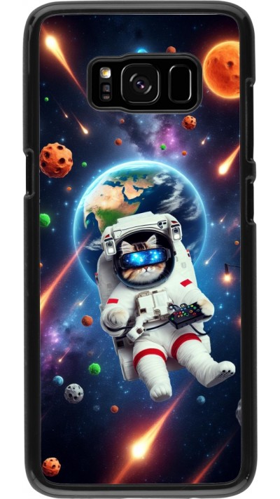 Samsung Galaxy S8 Case Hülle - VR SpaceCat Odyssee