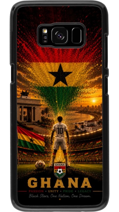 Samsung Galaxy S8 Case Hülle - Fussball Ghana splash 2026