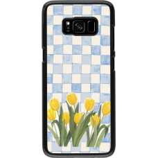 Samsung Galaxy S8 Case Hülle - Blue vichy tulips Spring 2026