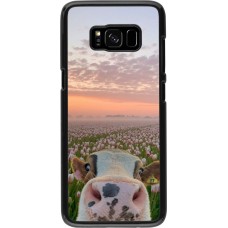 Samsung Galaxy S8 Case Hülle - Cow with tulips Spring 2026