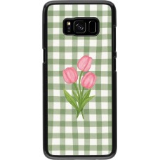 Samsung Galaxy S8 Case Hülle - Green vichy tulips Spring 2026