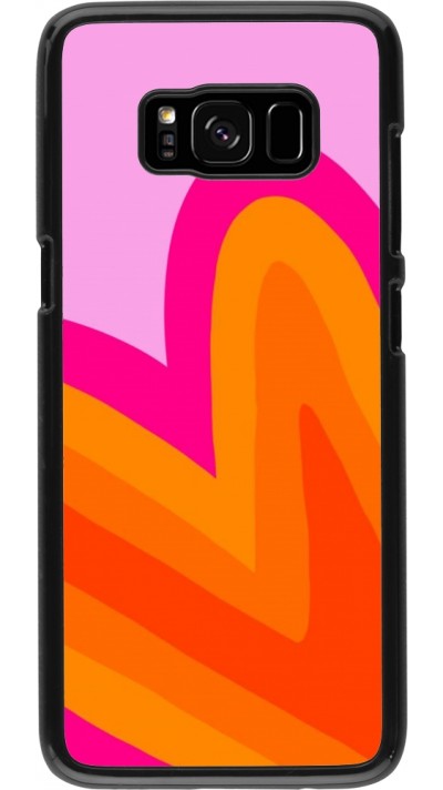 Samsung Galaxy S8 Case Hülle - Valentine 2024 heart gradient