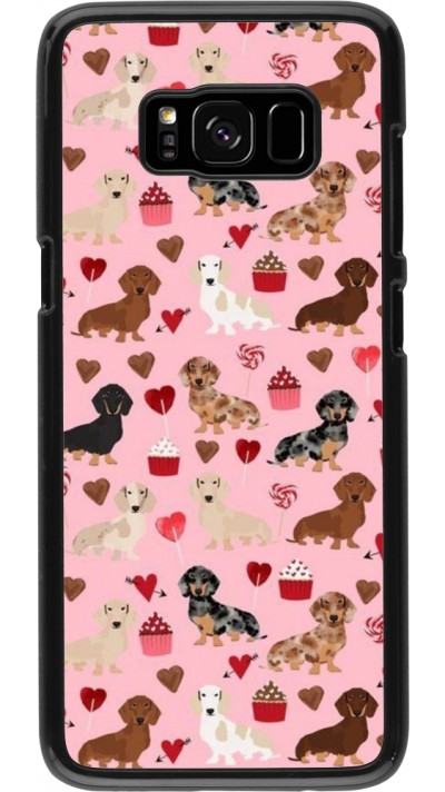 Samsung Galaxy S8 Case Hülle - Valentine 2024 puppy love