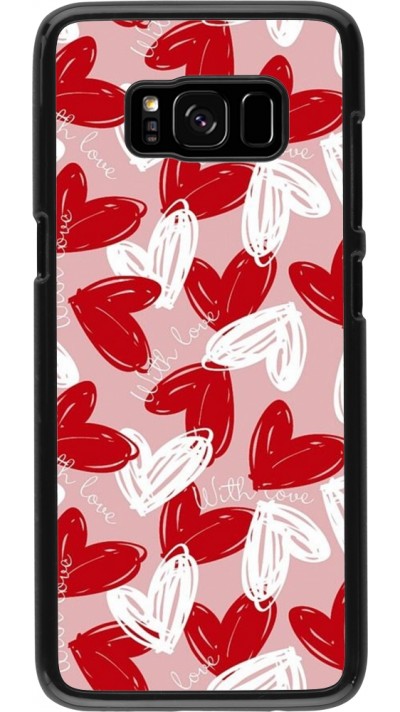 Samsung Galaxy S8 Case Hülle - Valentine 2024 with love heart